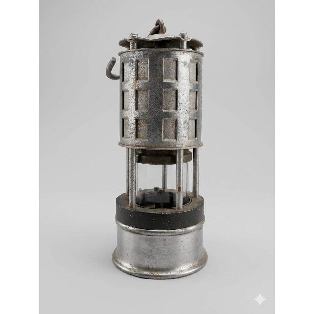 Vintage Koehler No. 209 Permissible Flame Safety Lamp / Coal Miner’s Lantern